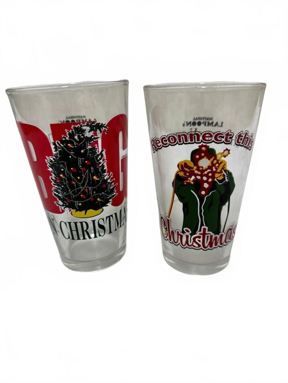 ICUP Christmas Vacation Pint Glasses Set 16 oz Clear Glass